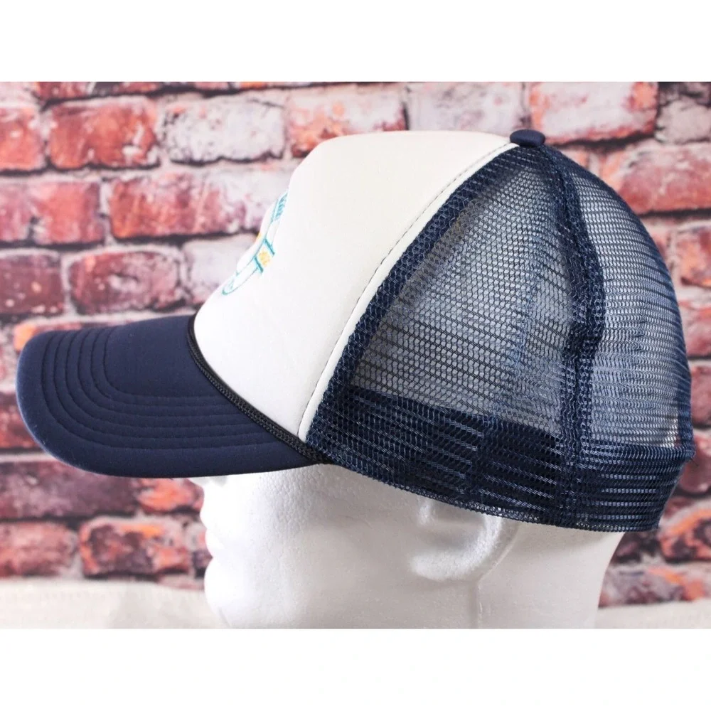 Carolina BBQ Festival 2022 Trucker Hat Navy‎ & White Mesh Snapback